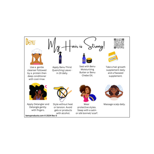 Benu Healthy Haircare Cards- Downloadable